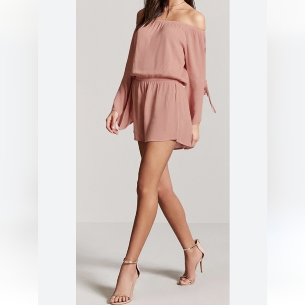 U2B Urban Planet romper,Off/On‎ shoulders,bell peekaboo sleeves,M